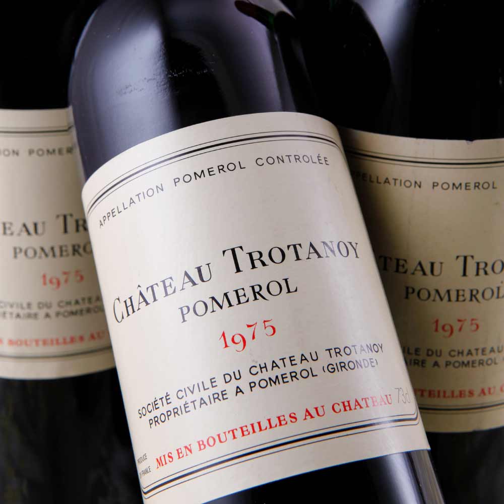 bottles of 1975 Chateau Trotanoy