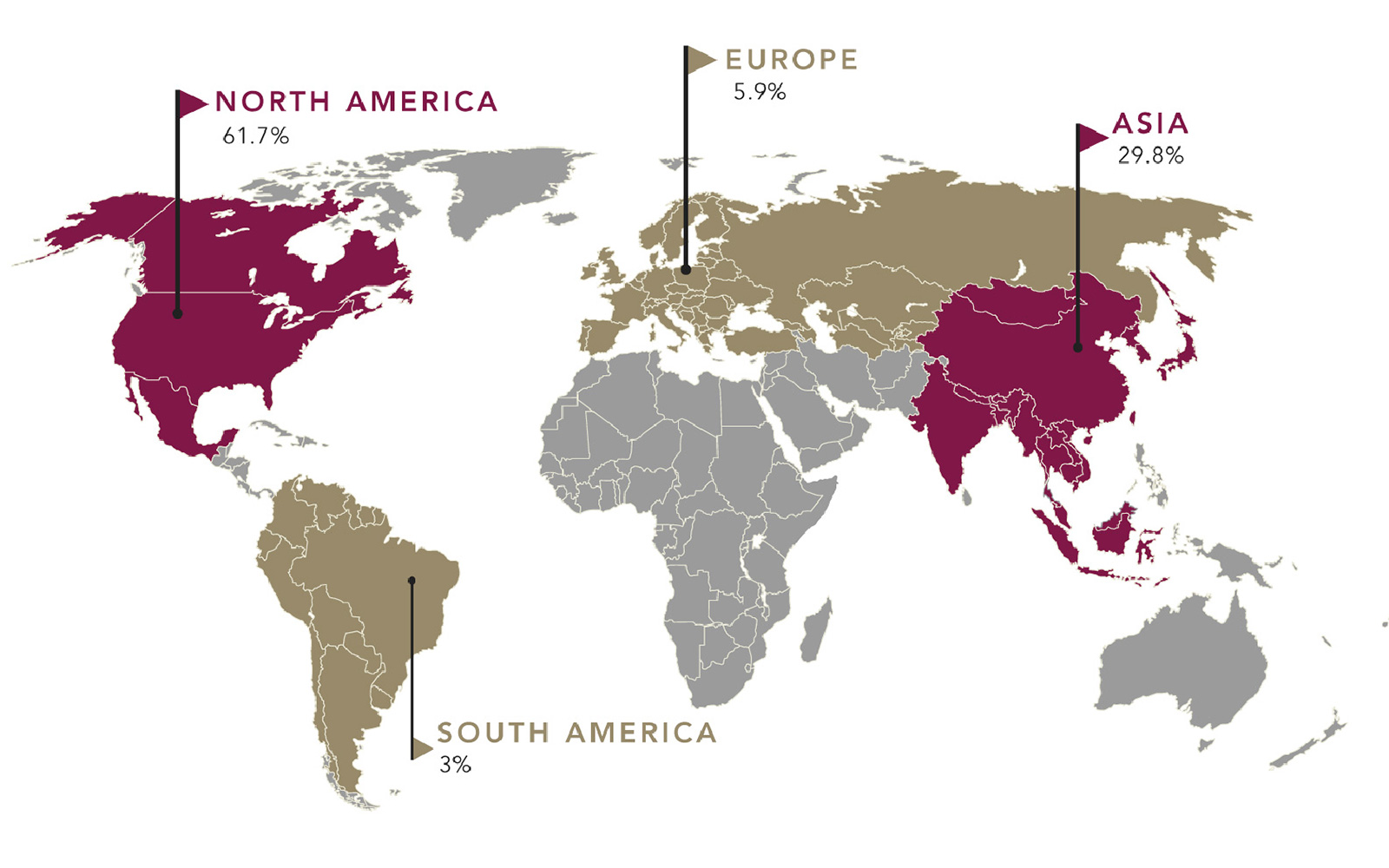 geographiocal map showing stats of acker bidders around the world