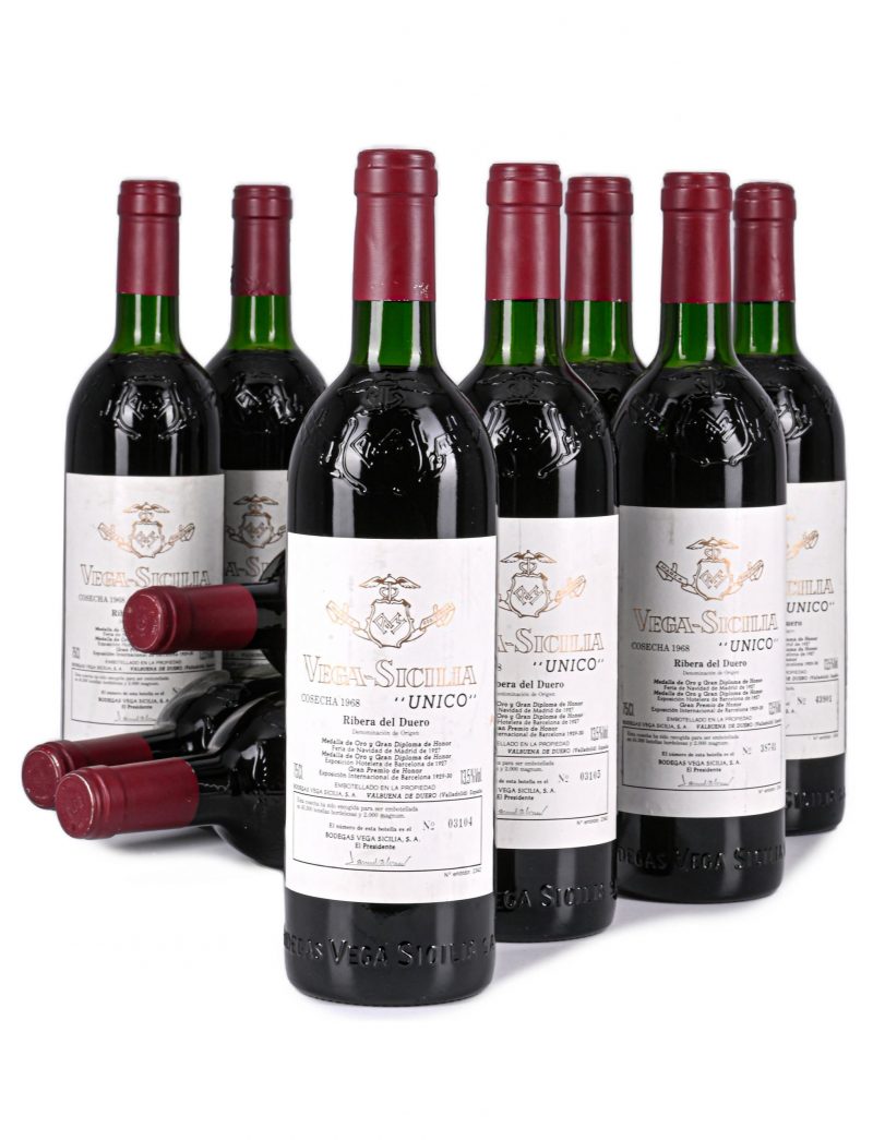 Lot 652: 12 bottles 1968 Vega Sicilia Unico